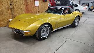1971 Chevrolet Corvette Convertible Cold Start Video