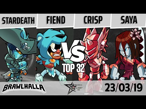 [OLD] XP All Stars 2v2 - Stardeath & Fiend vs. Crisp & Saya | Brawlhalla 2v2 - Winners Top 32