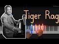 Artificial Intelligence pianist plays: Art Tatum - Tiger Rag 1933 (Superfast Stride Piano Synthesia)