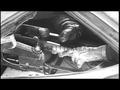 Maneuvers of a tank to escape the enemy fire at a combat course in the United Sta...HD Stock Footage