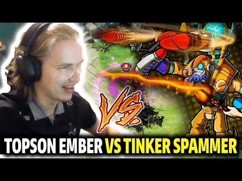 TOPSON Ember Mid vs TINKER Spammer – 80k Magical DMG!