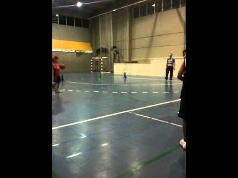 Entreno Alevín A 100x100 Basket CBZ. Doble dribling