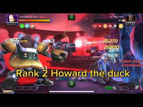 Rank 2 7* Howard the duck vs labyrinth Starlord