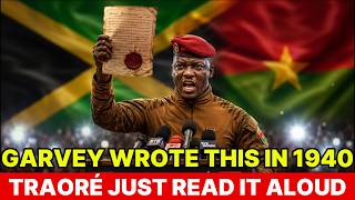 The Letter Garvey Never Sent  Traoré Found It and Read It Aloud