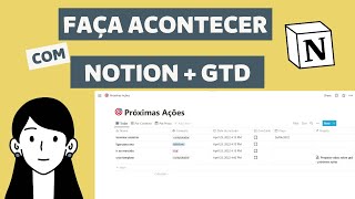 Como usar GTD no Notion - Lista de próximas ações e Projetos