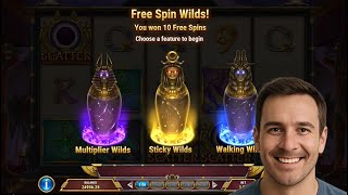 King’s Mask Eclipse Slot BIG WIN! 🏺 Free Spins Bonus & Huge Multiplier Hit!
