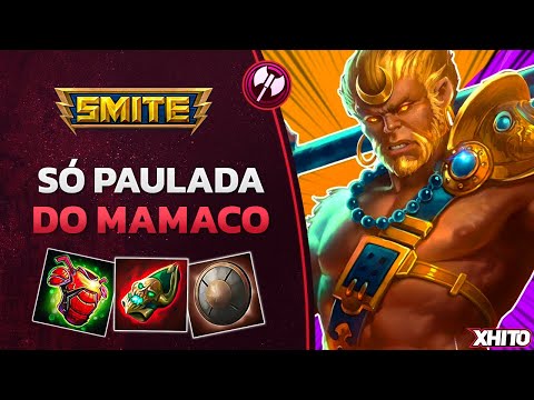 Eles não aguentaram as PAULADAS desse solo! SUN WUKONG SOLO - ⚡ Smite BR Ranked Conquista