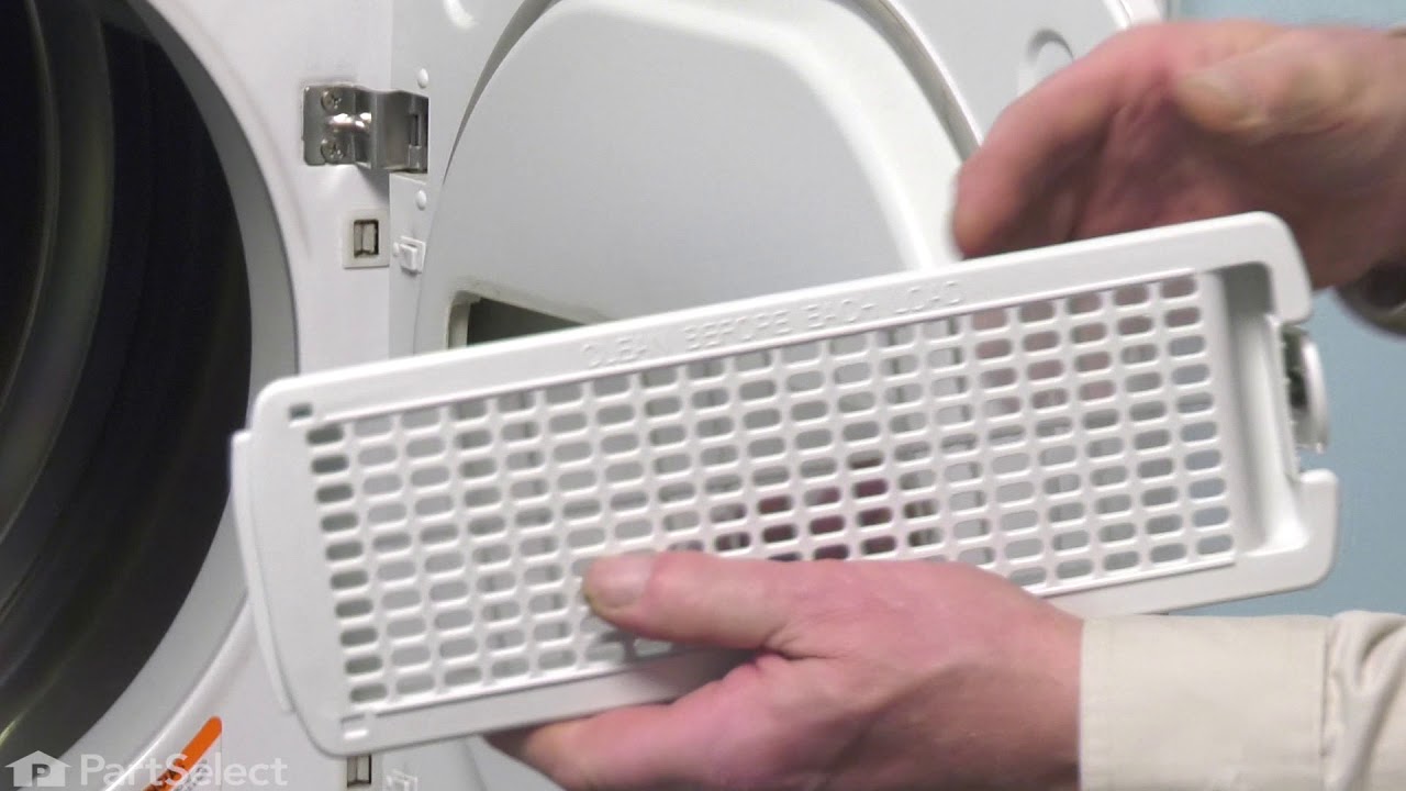 Replacing the Dryer Lint Filter