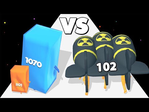 CUBIC NUMBERS .vs GUN HEAD RUN ∞ Satisfying ASMR 3D Gameplay!