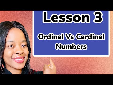Beginners lesson: Ordinal numbers in English and French