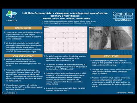 Left Main Coronary Artery Vasospasm: a misdiagnosed case of severe coronary artery disease