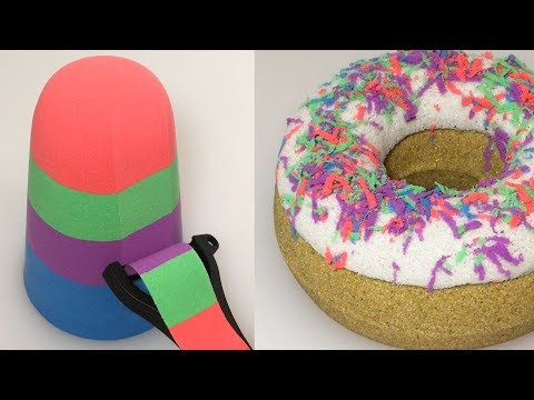 Very Satisfying How to Make Donut with Kinetic Sand MadMattr ASMR Video