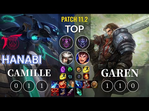 TLN Hanabi Camille vs Garen Top - KR Patch 11.2