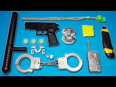 Top Police Cop Pistol Best Box Of Toy Gun Arsenal Package Set Unboxing