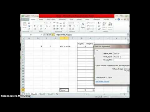 How to create simple dice game in excel