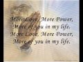 More Love More Power Lyrics
