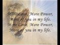 More love more power-Lyrics 