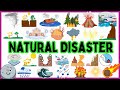 25 Natural Disaster Names for Kids - Learn Natural Disasters Names Vocabulary