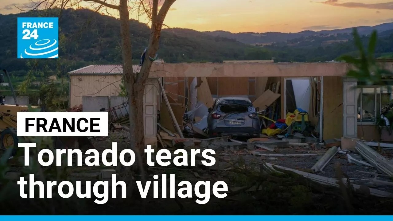 Around 40 injured after tornado tears through village in the south of France • FRANCE 24 English