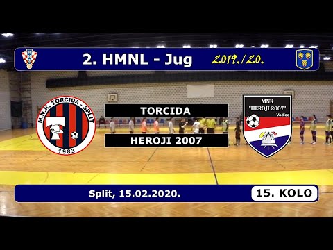 2.HMNL-JUG, 15. KOLO: TORCIDA - HEROJI 2007, 15.02.2020.
