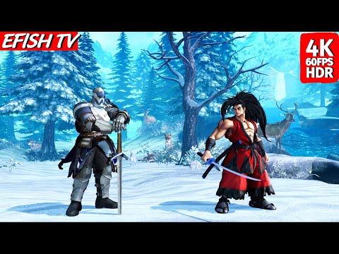 Warden vs Haohmaru (Hardest AI) - Samurai Shodown | 4K 60FPS