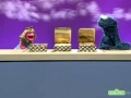 Sesame Street Cookie Monster And Prairie Dawn Demonstrate Open And Closed