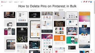 How to Bulk Delete Pins on Pinterest - Social Media Usage Tutorial