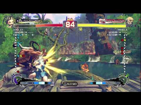 SSF4 AE: JUNZ_E1 (Ibuki) vs HERU_X (Gouken)