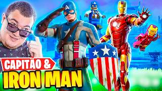 IRON MAN MARK 3 E CAPITÃO AMERICA NO NOVO PACOTE DA MARVEL NOVA TEMPORADA ACERTO DE CONTAS FORTNITE
