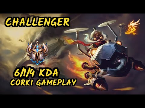DOPA (Apdo) (CORKI) vs RYZE - 6/1/4 KDA MID CHALLENGER GAMEPLAY - KR