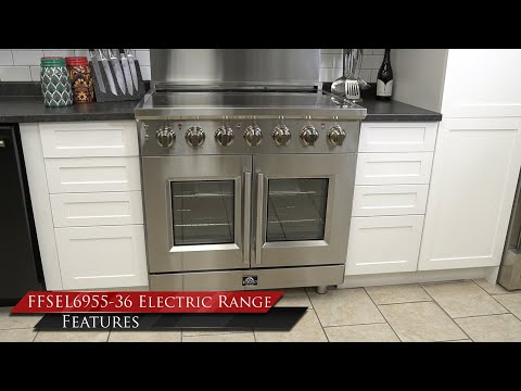 FORNO: 36"  Massimo French Door Electric Range -FFSEL6955-36