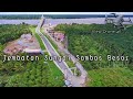 Jembatan Sungai Sambas Besar Kalimantan Barat Indonesia View Drone 4K