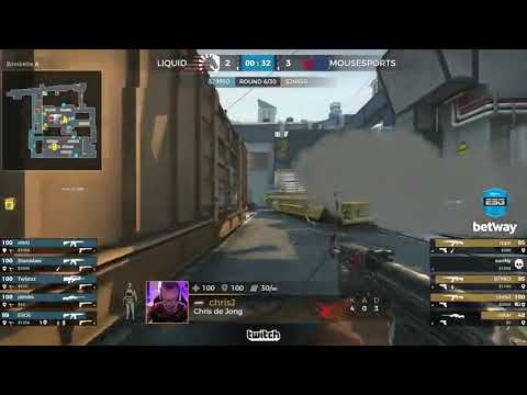 STYKO quad kill clutch Train. Liquid vs Mousesports cs go. ESG Tour Mykonos 2017