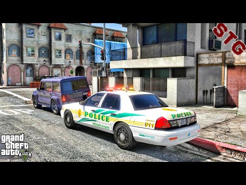 CVPI| MIAMI PD PATROL!!!| #109 (GTA 5 REAL LIFE PC POLICE MOD)