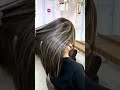 Highlight Ash Grey Video Hair Color Reels Peekaboo Highlight Shortvideo Haircut