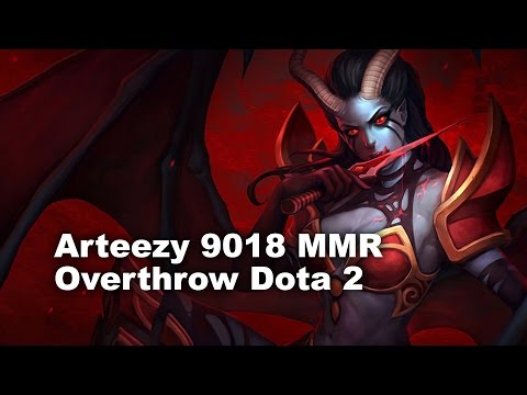 Arteezy Top 9018 MMR Qop Overthrow Dota 2