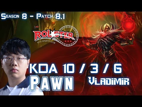 KT Pawn VLADIMIR vs RYZE Mid - Patch 8.1 KR Ranked