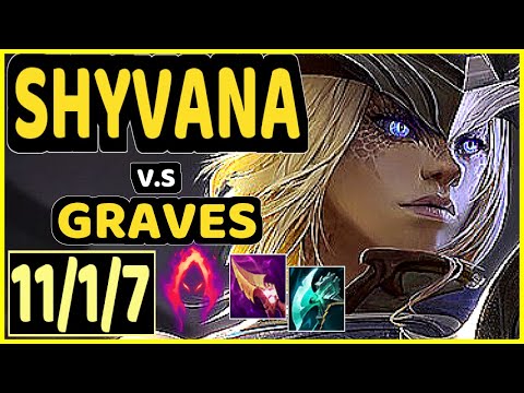 AGURIN (SHYVANA) vs GRAVES - 11/1/7 KDA JUNGLE CHALLENGER GAMEPLAY - EUW