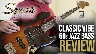 Video thumbnail for Squier Classic Vibe 60's Jazz Bass Review by kerodean
