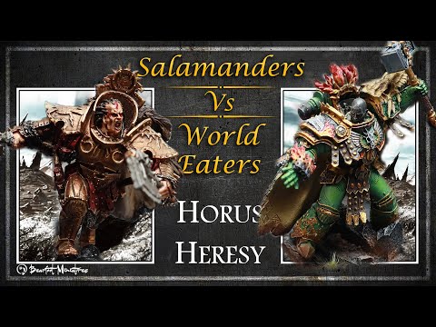 Salamanders Vs World Eaters - Horus Heresy Battle Report - Age Of Darkness