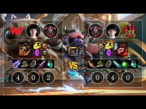 WE Poss Renekton vs FPX GimGoon Wukong Top - KR GrandMaster Patch 10.11