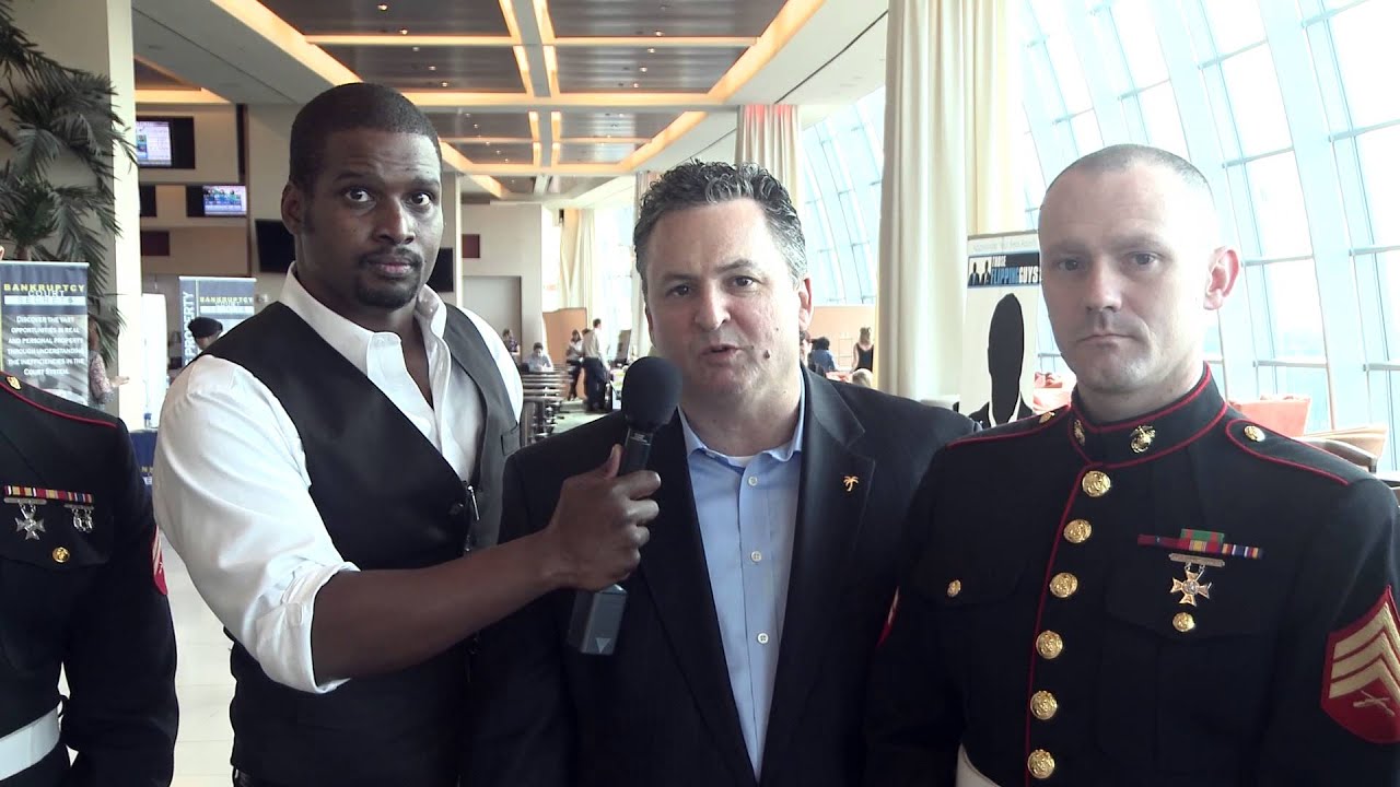 Champion Mindset Events Coordinator Eric Stoller and the US Marines