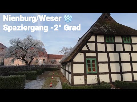 Nienburg/Weser  Spaziergang bei -2° Grad ❄