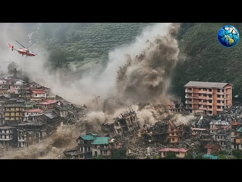 INDIEN: Riesiger Erdrutsch VERSCHLUCKT ganzes Dorf