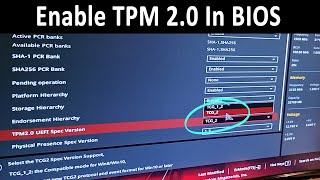 How to turn on TPM 2.0 in your BIOS
