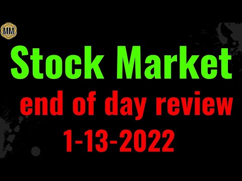 Stock market. Closing market wrap. Another Sell signal. Market correction is close. 1-13-2022