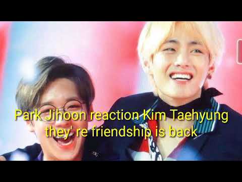 190106 GDA Park Jihoon reaction to Kim taehyung