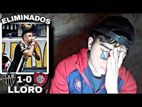 HINCHA DE SAN LORENZO REACCIONA ||ME QUIERO M0RIR || SAN LORENZO 0 ATL MINEIRO 1