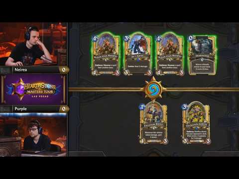 Hearthstone Masters Tour Las Vegas 2019: Neirea vs Purple | Day 1 Swiss Stage