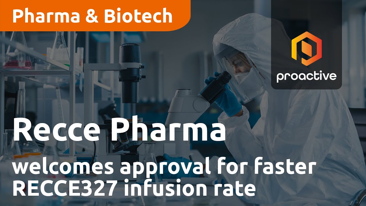 Recce Pharma welcomes approval for faster RECCE327 infusion rate